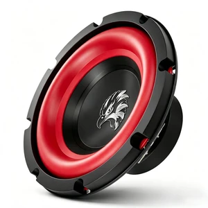 TANVSO Redline Bass Series 8 Subwoofer, 1200W Peak 4 Ohm 8 Inch Car Subwoofer, Compact 8 Inch Woofer with High-Excursion Cone, Red Rubber Surround for Car Audio Bass Box, Single TANVSO Redline Bass Series 8 Subwoofer, 1200W Peak 4 Ohm 8 Inch Car Subwoofer, Compact 8 Inch Woofer with High-Excursion Cone, Red Rubber Surround for Car Audio Bass Box, Single
