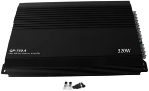 RiToEasysports Car Amplifier, Aluminum Alloy 4 Channel Power Amp High Heat Dissipation Car Audio for Cars Trucks SUVs Boats RiToEasysports Car Amplifier, Aluminum Alloy 4 Channel Power Amp High Heat Dissipation Car Audio for Cars Trucks SUVs Boats