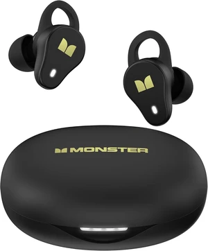 Monster N-Lite 210 Wireless Earbuds, Bluetooth 5.4 in-Ear Stereo Headphones, Built-in Mic for Crystal Clear Call, 32H Playtime, Water Resistant in-Ear Earphones for Sports, Black Monster N-Lite 210 Wireless Earbuds, Bluetooth 5.4 in-Ear Stereo Headphones, Built-in Mic for Crystal Clear Call, 32H Playtime, Water Resistant in-Ear Earphones for Sports, Black