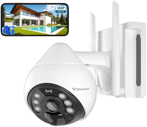 VSTARCAM 4G Cellular Security Cameras Wireless Outdoor, 3MP Battery Powered Cameras for Home Surveillance, Motion Detection, Color Night Vision, Pan/Tilt, 2-Way Talk, Cloud &SD Storage VSTARCAM 4G Cellular Security Cameras Wireless Outdoor, 3MP Battery Powered Cameras for Home Surveillance, Motion Detection, Color Night Vision, Pan/Tilt, 2-Way Talk, Cloud &SD Storage