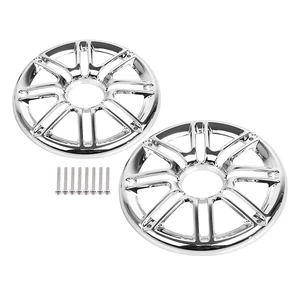 BID4ZE Chrome Rear Speaker Trim Grill Fairing Cover For Harley Electra Glide Ultra Classic FLHTCU Tri Glide Ultra FLHTCUTG 2014-2023 Road Glide Ultra FLTRU/Limited FLTRK 2016-2019 BID4ZE Chrome Rear Speaker Trim Grill Fairing Cover For Harley Electra Glide Ultra Classic FLHTCU Tri Glide Ultra FLHTCUTG 2014-2023 Road Glide Ultra FLTRU/Limited FLTRK 2016-2019