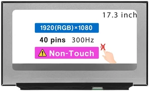 17.3" Screen Replacement LQ173M1JW03 LQ173M1JW04 B173HAN05.1 AUO519D LP173WFG-SPV3 LP173WFG(SP)(V3) LCD Display Panel 40 pin 300Hz (FHD 1920 * 1080 Non-Touch) 17.3" Screen Replacement LQ173M1JW03 LQ173M1JW04 B173HAN05.1 AUO519D LP173WFG-SPV3 LP173WFG(SP)(V3) LCD Display Panel 40 pin 300Hz (FHD 1920 * 1080 Non-Touch)