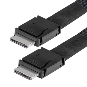 NFHK PCIE4.0 OCuLink SFF-8611 4i PCI-Express to OCuLink SFF-8611 Data Active Cable for SSD eGPU External Graphics Card Dock 1M NFHK PCIE4.0 OCuLink SFF-8611 4i PCI-Express to OCuLink SFF-8611 Data Active Cable for SSD eGPU External Graphics Card Dock 1M