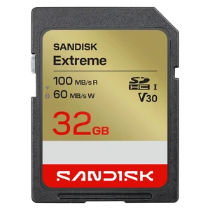 SANDISK 32GB Extreme SD Memory Card, Up to 100MB/s Read Speeds, UHS-I SANDISK 32GB Extreme SD Memory Card, Up to 100MB/s Read Speeds, UHS-I