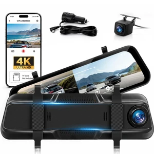 4K Mirror Dash Cam, Volxcereo 9.66 Rear View Mirror Camera with WiFi & APP 4K Mirror Dash Cam, Volxcereo 9.66 Rear View Mirror Camera with WiFi & APP
