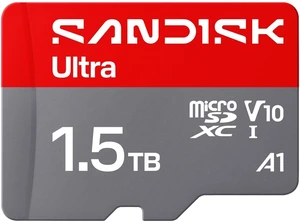 SANDISK 1.5TB Ultra microSD UHS-I Card - Up to 195MB/s Read Speed, Full HD Video, V10, U1, C10, A1 - SDSQUJQ-1T50-GZ6MA SANDISK 1.5TB Ultra microSD UHS-I Card - Up to 195MB/s Read Speed, Full HD Video, V10, U1, C10, A1 - SDSQUJQ-1T50-GZ6MA