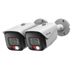 AMLINK 2-Pack 5MP Security AI IP PoE Camera, Indoor Outdoor Surveillance Bullet, 2-Way Audio, Support 256GB MicroSD, Deterrent, 20fps 2PACK-AL5M-B5172EW AMLINK 2-Pack 5MP Security AI IP PoE Camera, Indoor Outdoor Surveillance Bullet, 2-Way Audio, Support 256GB MicroSD, Deterrent, 20fps 2PACK-AL5M-B5172EW