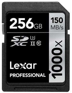 Lexar Professional 1000x 256GB SDXC UHS-II Card Lexar Professional 1000x 256GB SDXC UHS-II Card