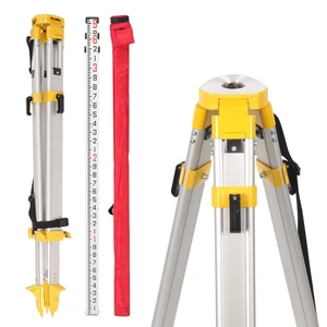 DMITER Transit Tripod and Grade Rod, 62" Aluminum Survey Tripod 5/8" Thread DMITER Transit Tripod and Grade Rod, 62" Aluminum Survey Tripod 5/8" Thread