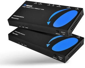 OREI 4K HDMI Over Ethernet with ARC HDBaseT HDMI Over CAT6 with CEC, Bi-directional IR & RS-232 Signal Extension Up to 130 Ft with 4K@60Hz 4:4:4 PoE, ARC, Optical & L/R Audio out OREI 4K HDMI Over Ethernet with ARC HDBaseT HDMI Over CAT6 with CEC, Bi-directional IR & RS-232 Signal Extension Up to 130 Ft with 4K@60Hz 4:4:4 PoE, ARC, Optical & L/R Audio out