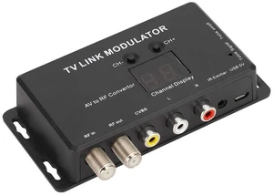 Professional TM70 UHF Modulator TV Link Modulator AV HF Converter IR Extender Adapter with USB Cable Receiving Cable for PC Laptop TV STB VHS VCR Camera DVD Professional TM70 UHF Modulator TV Link Modulator AV HF Converter IR Extender Adapter with USB Cable Receiving Cable for PC Laptop TV STB VHS VCR Camera DVD