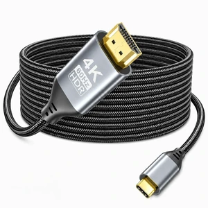 USB C to HDMI Cable 16.5FT for Home & Office, 4K@60Hz Long HDMI Cable USB C to HDMI Cable 16.5FT for Home & Office, 4K@60Hz Long HDMI Cable