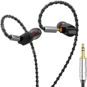 GUAEIMO G8M3A2B Dynamic Driver IEM Earphones with Detachable MMCX Cable - HiFi in-Ear Monitors with 8-Core Braided Wire and 3.5mm Plug for Audiophiles and Daily Listening Matte Black GUAEIMO G8M3A2B Dynamic Driver IEM Earphones with Detachable MMCX Cable - HiFi in-Ear Monitors with 8-Core Braided Wire and 3.5mm Plug for Audiophiles and Daily Listening Matte Black