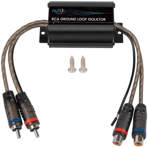 NuIth RCA Ground Loop Isolator, 2 Channel Hum Eliminator Noise Filter NuIth RCA Ground Loop Isolator, 2 Channel Hum Eliminator Noise Filter