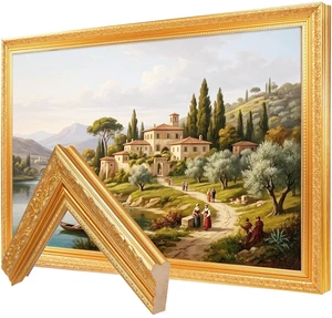 CasaDHG Gold TV Frame, Compatible ONLY with 65" Samsung The Frame TV Pro TVs, Vintage Golden Art Bezel, Fits 65" LS03A/LS03B/LS03C/LS03D/LS03FA/LS03FW (20212025 & 2025 Pro) (65") CasaDHG Gold TV Frame, Compatible ONLY with 65" Samsung The Frame TV Pro TVs, Vintage Golden Art Bezel, Fits 65" LS03A/LS03B/LS03C/LS03D/LS03FA/LS03FW (20212025 & 2025 Pro) (65")