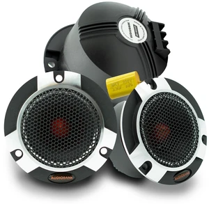 Audiobank AB-W600P 1-Inch Titanium Super Bullet Car Tweeters, 500W Max, 101 dB Sensitivity, 2 kHz-25 kHz, 5.4 oz Magnet, 4/8 Ohm Systems, Pair Audiobank AB-W600P 1-Inch Titanium Super Bullet Car Tweeters, 500W Max, 101 dB Sensitivity, 2 kHz-25 kHz, 5.4 oz Magnet, 4/8 Ohm Systems, Pair