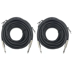 2 Pack 1/4" TS to TS Speaker Cable 100 Feet 12AWG 2 Conductor Heavy Duty 2 Pack 1/4" TS to TS Speaker Cable 100 Feet 12AWG 2 Conductor Heavy Duty