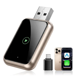 Wireless CarPlay Adapter for iPhone, 2-in-1 CarPlay & Android Auto Adapter, Converts Factory Wired CarPlay and Android Auto to Wireless, Auto Reconnect, USB-A Plug with USB-C Adapter, Ch Wireless CarPlay Adapter for iPhone, 2-in-1 CarPlay & Android Auto Adapter, Converts Factory Wired CarPlay and Android Auto to Wireless, Auto Reconnect, USB-A Plug with USB-C Adapter, Ch