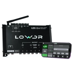 LOWDR Car Audio LDX 2.4 Digital Signal Processor and Equalizer, 4 Output 2 Input DSP with Bluetooth App Control, Parametric EQ, Crossover, and Limiter LOWDR Car Audio LDX 2.4 Digital Signal Processor and Equalizer, 4 Output 2 Input DSP with Bluetooth App Control, Parametric EQ, Crossover, and Limiter