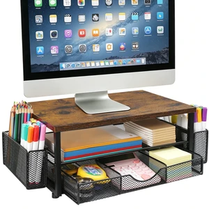 JIANXINGHOOM Monitor Stand Riser with Storage Drawer, Desk Organizer JIANXINGHOOM Monitor Stand Riser with Storage Drawer, Desk Organizer