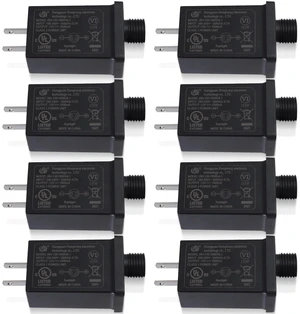 8 Pack Replacement Yard Inflatable Adapter, 12V 1.0A Power Supply Plug 8 Pack Replacement Yard Inflatable Adapter, 12V 1.0A Power Supply Plug