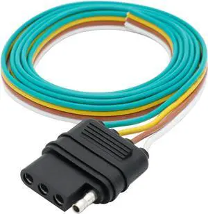 FIRMERST 16 Gauge Vehicle-Side Trailer Wire Pure Copper 5 Feet for Boat
