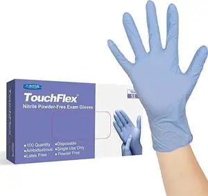 TouchFlex Nitrile Exam Gloves SMALL [Case of 1000]