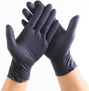Case of 1000 Black Nitrile Gloves 4MIL LARGE