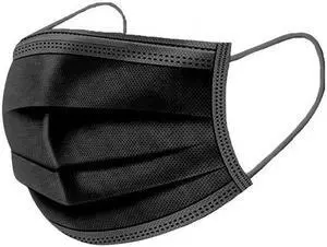 Face Masks, 3PLY Black (Case of 2000)