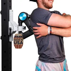 QMount Massage Gun Holder for Power Racks, Squat Racks & Cage Racks