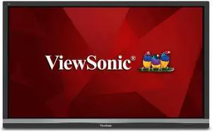 ViewSonic IFP5550-E4 Black 55" USB Infrared 20-Point Touch ViewBoard Interactive Flat Panel Education Bundle with Slim Trolley Cart