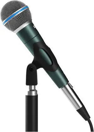 Dolphin MCX30 Karaoke Microphone, Handheld Dynamic Vocal Microphone for Speaker, Detachable 14ft XLR Cable, Mic Stand Clip, and Carry Case