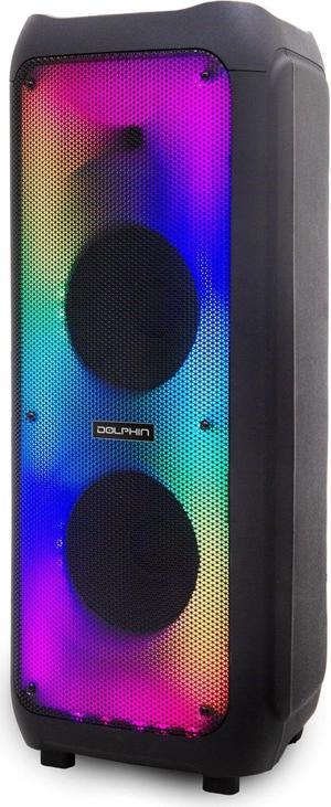 Dolphin Sp-1070RBT Premium Dual 10"  Rechargeable Party Speaker