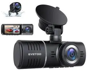 1080P Dual Lens Car DVR Camera Dash Cam Front/Rear/Inside Video Recorder GSensor