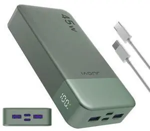 20000mAh Portable Power Bank 45W PD Charging External Battery Charger For Phone