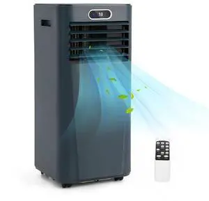 ARLIME Air Conditioner Portable, 10000 BTU Cools up to 350 sq. ft, Portable AC Unit with Fan & Dehumidifier, 2 Speed, Child Lock, 24H Timer, LED Display, Air Cooler for Living Room, Bedroom, Office