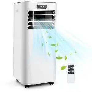 ARLIME Air Conditioner Portable, 10000 BTU Cools up to 350 sq. ft, Portable AC Unit with Fan & Dehumidifier, 2 Speed, Child Lock, 24H Timer, LED Display, Air Cooler for Living Room, Bedroom, Office