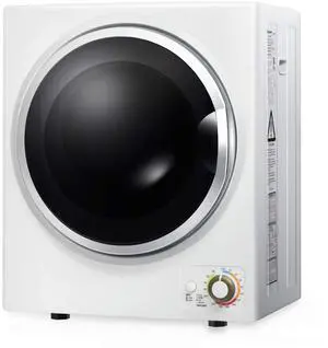 ARLIME Potable Clothes Dryer, 900W Compact Dryer w/4 Automatic Drying Mode, Stainless Steel Drum & Easy Control Panel, Electric Dryer for Apartments, Dorm & RVs 110V, White