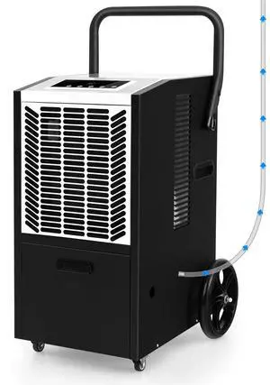 ARLIME 163 Pints Commercial Dehumidifier w/Pump & Drain Hose, Industrial Heavy Duty Portable Dehumidifier for Large Spaces, Basement, Warehouse, Water Damage Restoration, Up to 4500 Sq.Ft (White)