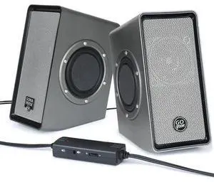 GOgroove Computer Speakers for Desktop PC, USB Powered Plug and Play 3.5mm AUX