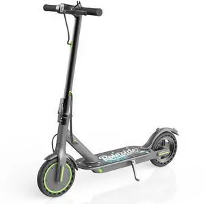 Roinside Electric Scooter for Adults - 8.5" Solid Tires, 350W Motor, Up to 19 MPH and 12 Miles Long-Range Commuting Folding E-Scooter with Dual Braking System and Smart App