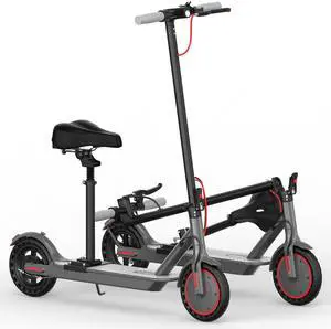 Roinside Electric Scooter - 8.5" Solid Tires, 350W Motor, Up to 19 MPH and 21 Miles Long-Range Commuting Foldable Escooter for Adults with Dual Braking System and Smart App