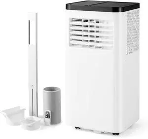 ARLIME 8000 BTU Portable Air Conditioner, 3-in-1 Freestanding Cooling AC Unit with Fan and Dehumidifier, Remote Control, 24H Timer, Sleep Mode and Window Kit, Cools Rooms up to 350 Sq.Ft (8000 BTU)