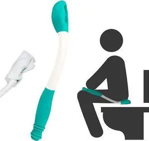 Long Reach Comfort Toilet Wiping Aids Tools - Self Assist Bathroom Bottom Buddy