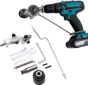 Drill Attachment Metal Cutter - Portable Double Headed Sheet Metal Nibbler Tool