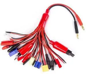 19-in-1 Lipo Battery Charger Adapter Cable Plug to JST XT60 EC5 RC Car Drone