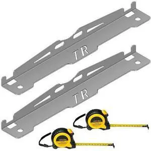 Toe Alignment Tool Plates with 2 Tape Measures, Car Wheel Alignment Gauge Set