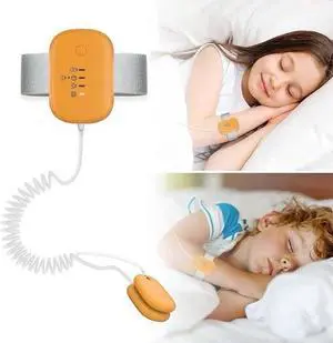 (Orange) Bed Wetting Alarm for Boys and Girls,Bedwetting Alarm for Bedwetters