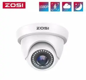 ZOSI Outdoor Dome Home Security Surveillance Camera 1080p HD 4in1 Night Vision