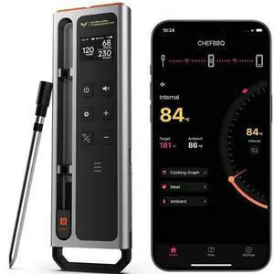 Meat Thermometer Digital Wireless, 800FT Long Range Bluetooth Cooking Thermomete